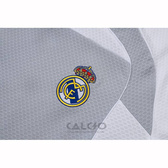 Tuta da Track Real Madrid Manica Corta 2025-2026 Grigio - Pantaloncini